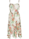 ZIMMERMANN BELLITUDE FLORAL MIDI DRESS