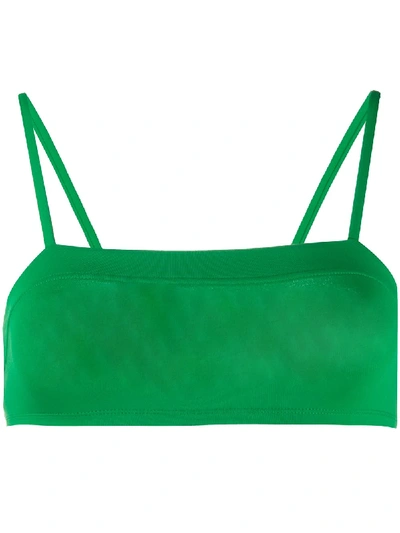 Eres Bandeau Bikini Top In Green