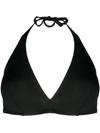 Eres Bandito Triangle Bikini Top In Black