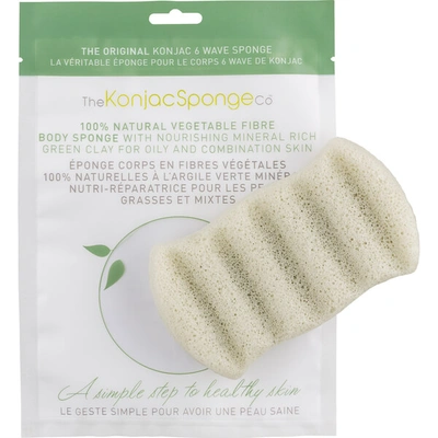 The Konjac Sponge Company 6 Wave Bath Sponge With Green Clay