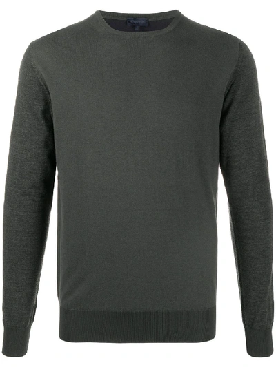 Lanvin Contrast Panel Jumper In Green