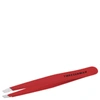 Tweezerman Stainless Steel Slant Tweezer Red