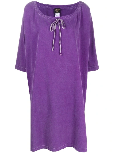 Pre-owned Jean Paul Gaultier 1990s Kaftan Dress In Purple