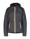 K-way Down Jacket In Steel Grey