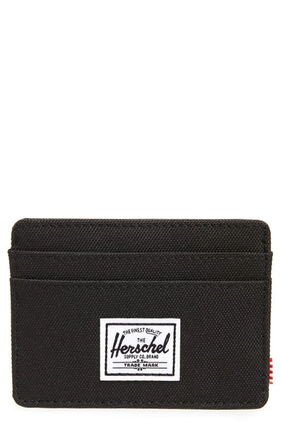 Herschel Supply Co Charlie Rfid Card Case In Black