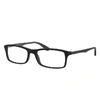 Ray Ban Rb7017 Eyeglasses Black Frame Clear Lenses 52-17 In Black