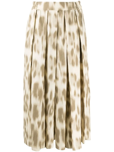 Zucca Leopard-print Culottes In Neutrals