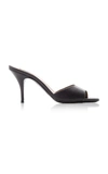 Tabitha Simmons Jude Leather Open-toe Mules In Black