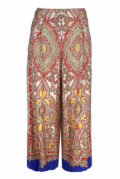 Etro Multicolor Silk Pants