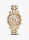 Michael Kors Ritz Pavé Gold-tone Watch In Gold