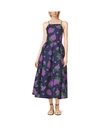 MICHAEL KORS LILAC-EMBROIDERED SILK AND WOOL MIKADO DRESS