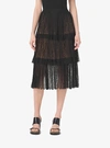 MICHAEL KORS TIERED CHANTILLY LACE SKIRT