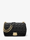 MICHAEL KORS SLOAN LARGE QUILTED LEATHER SHOULDER BAG