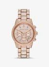 Michael Kors Ritz Pavé Rose Gold-tone Watch In Rose Gold