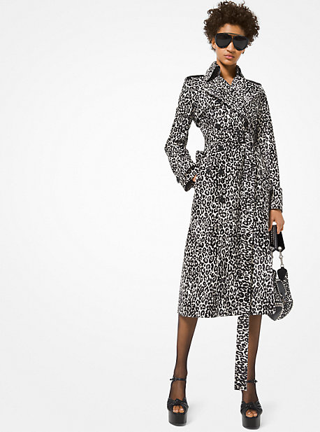 michael kors white trench coat