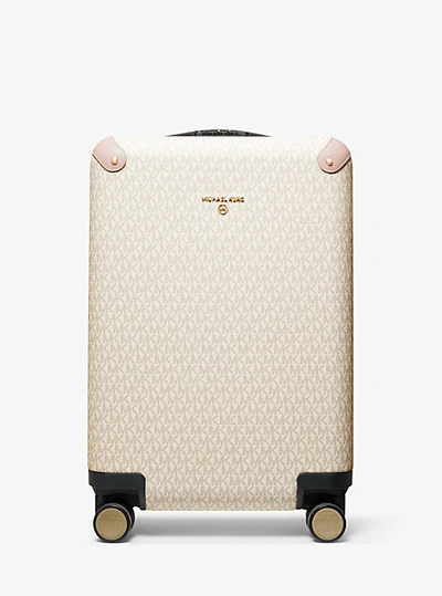 Michael Kors Logo Suitcase In Pink