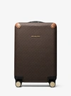 Michael Kors Monogram Logo Print Suitcase In Brown