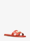 MICHAEL KORS KIPPY EMBELLISHED LEATHER SLIDE SANDAL