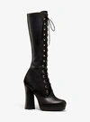 MICHAEL KORS DEANDRA CALF LEATHER PLATFORM BOOT