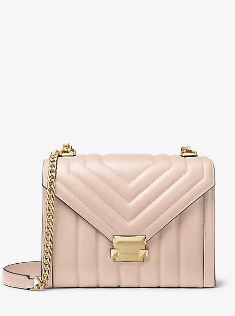 whitney large clear and leather convertible shoulder bag