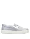 TOD'S TOD'S WOMAN SNEAKERS GREY SIZE 8 TEXTILE FIBERS,11853426PI 11