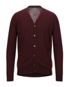 Jeordie's Cardigans In Maroon