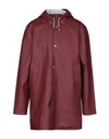 Stutterheim Full-length Jacket In Maroon
