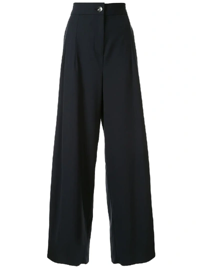 Taylor Attained Wide-leg Trousers In Blue