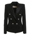 ALEXANDRE VAUTHIER JEWEL BUTTON DOUBLE-BREASTED BLAZER