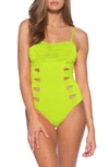 SOLUNA CLEAR SKIES MAILLOT CUTOUT ONE-PIECE SWIMSUIT,2261002