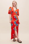 DE LA VALI DE LA VALI OHIO FLORAL-PRINT MAXI DRESS,4130838900005