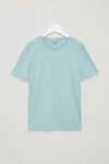 Cos Round-neck T-shirt In Blue