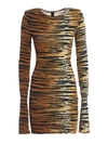 ALEXANDRE VAUTHIER ALEXANDRE VAUTHIER TIGER PRINT BODYCON DRESS