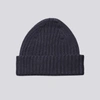 ASKET THE RIBBED WOOL BEANIE DARK NAVY