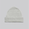 ASKET THE RIBBED WOOL BEANIE LIGHT GREY