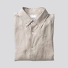Asket The Linen Shirt Beige In Beige