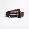 ASKET THE BRAIDED LEATHER BELT BROWN LEATHER