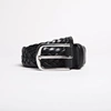 ASKET THE BRAIDED LEATHER BELT BLACK LEATHER