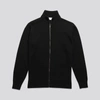 ASKET THE MERINO ZIP CARDIGAN BLACK