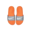 Nike Kawa Little/big Kids' Slide In Total Orange,wolf Grey,white