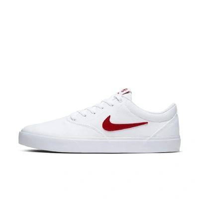 Nike Sb Charge Canvas Sneakers In White In White