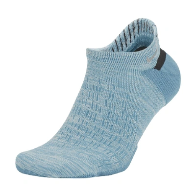 Nike Elite Cushioned No-show Running Socks In Blue