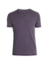 John Varvatos Burnout Crewneck T-shirt In Moss