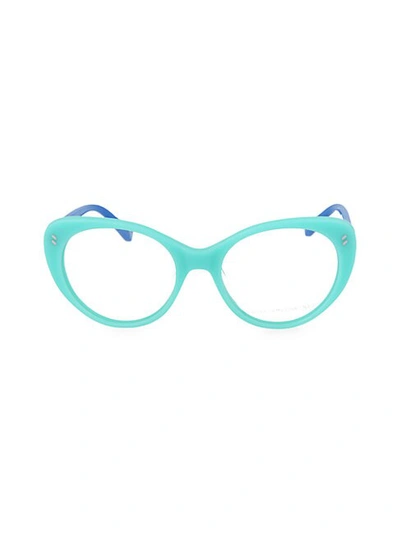 Stella Mccartney Girl's 47mm Cat Eye Optical Glasses In Turquoise