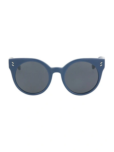 Stella Mccartney Girl's 48mm Cat Eye Sunglasses In Blue Grey