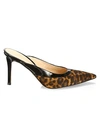 GIANVITO ROSSI LEOPARD-PRINT LEATHER MULES,0400012348101