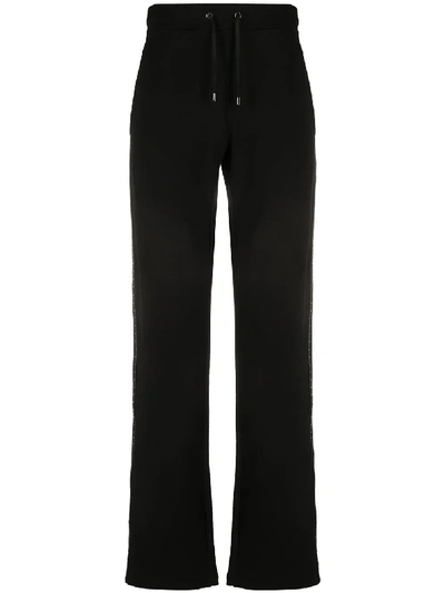 Versace Studded-side Track Trousers In Black