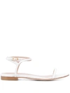 STUART WEITZMAN MERINDA FLAT PATENT SANDALS