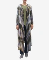 COIN 1804 WOMEN'S TIE DYE LONG SLEEVE HOODIE DUSTER