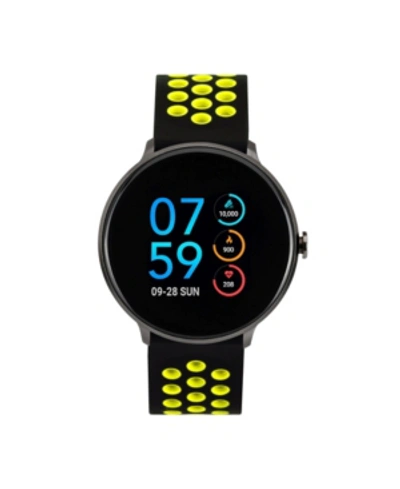 Itouch Unisex Air Black & Lime Silicone Strap Touchscreen Smart Watch 35x41mm, A Special Edition